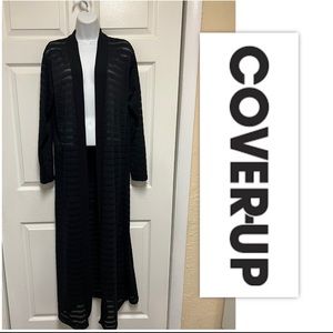 Black Lounge Swim Cover Up